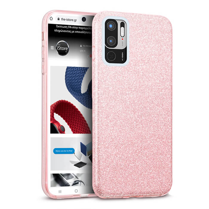 Hybrid Strass Pink Case Xiaomi Redmi Note 10 5G