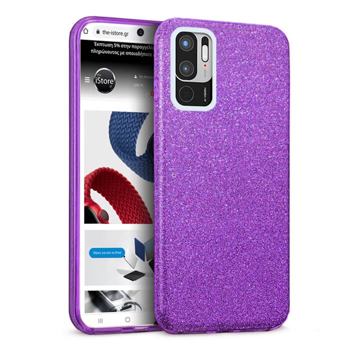 Hybrid Strass Violet Case Xiaomi Redmi Note 10 5G