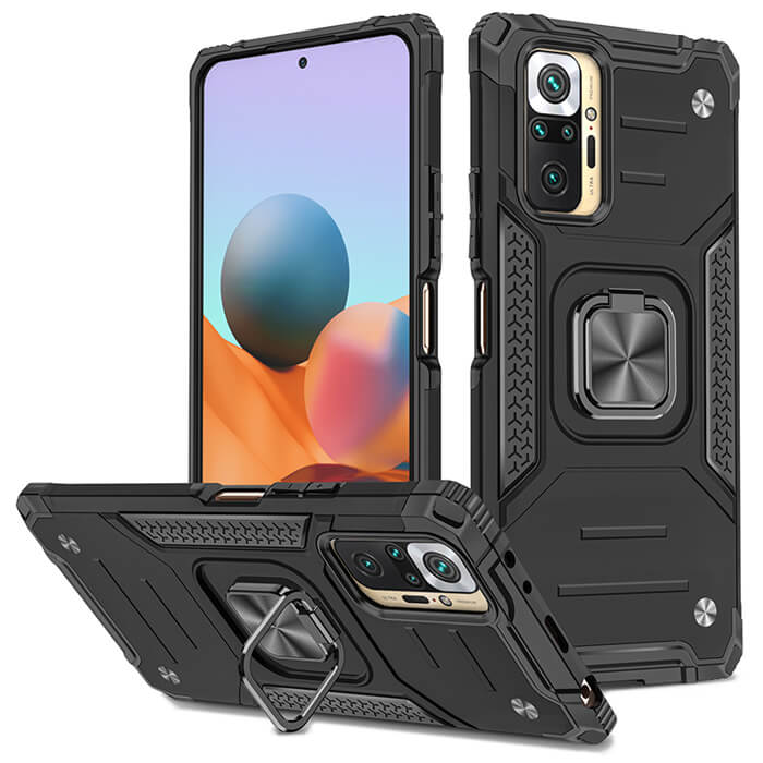 Armor Ringstand Case Black Xiaomi Redmi Note 10 Pro