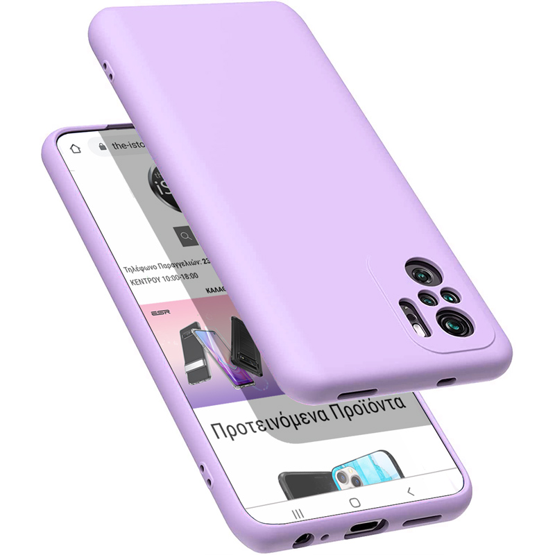 Rubber Silk Case Violet Xiaomi Redmi Note 10/Note10s