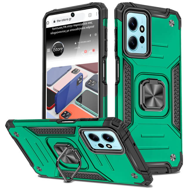 Θήκη Armor Ringstand Green Xiaomi Redmi Note 12 4G