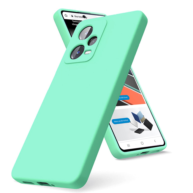 Θήκη Rubber Silk Mint Xiaomi Redmi Note 12 Pro 5G