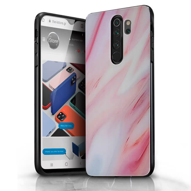 Glossy Marble Cream Case Xiaomi Redmi Note 8 Pro