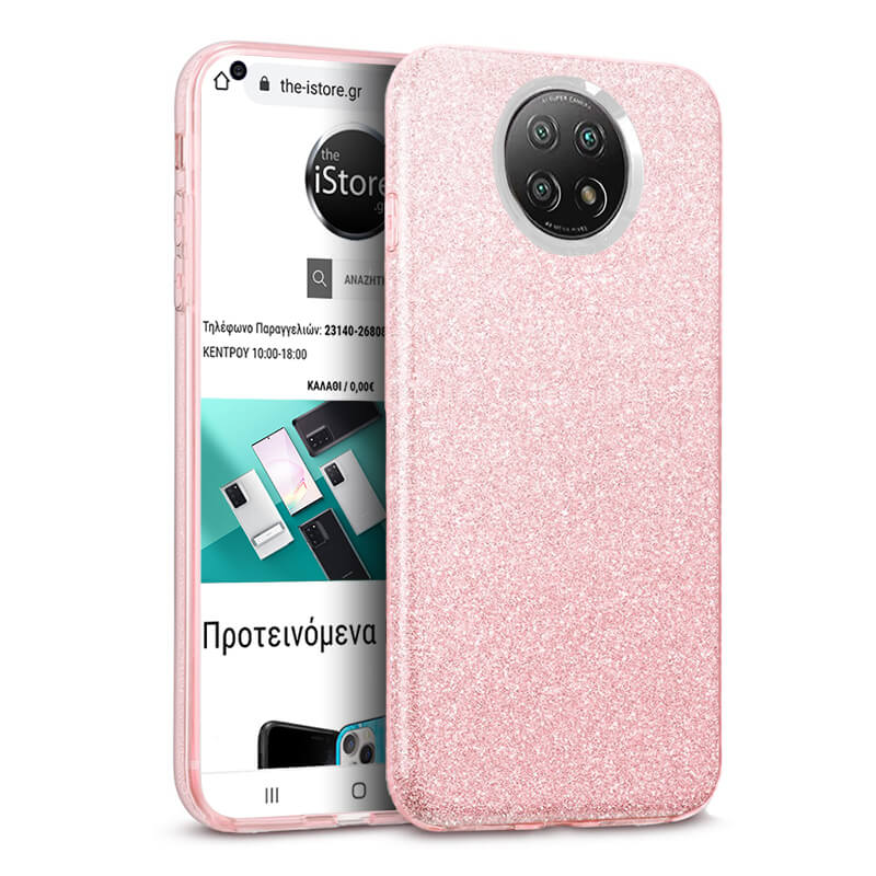 Hybrid Strass Pink Case Xiaomi Redmi Note 9T