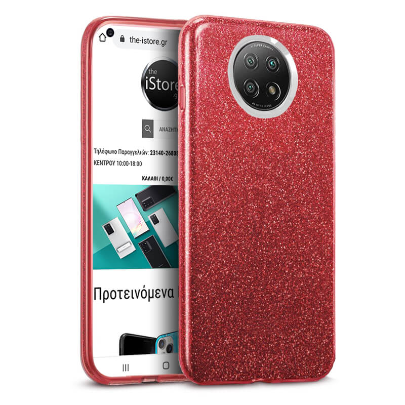 Hybrid Strass Red Case Xiaomi Redmi Note 9T