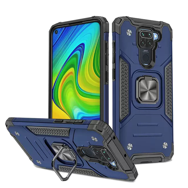 Θήκη  Armor Ringstand Case Blue Xiaomi Redmi Note 9