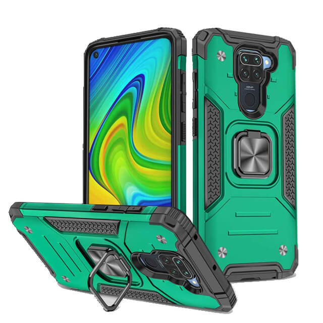 Θήκη Armor Ringstand Case Green Xiaomi Redmi Note 9