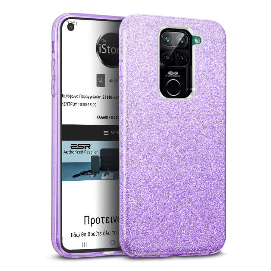 Hybrid Strass Violet Case Xiaomi Redmi Note 9