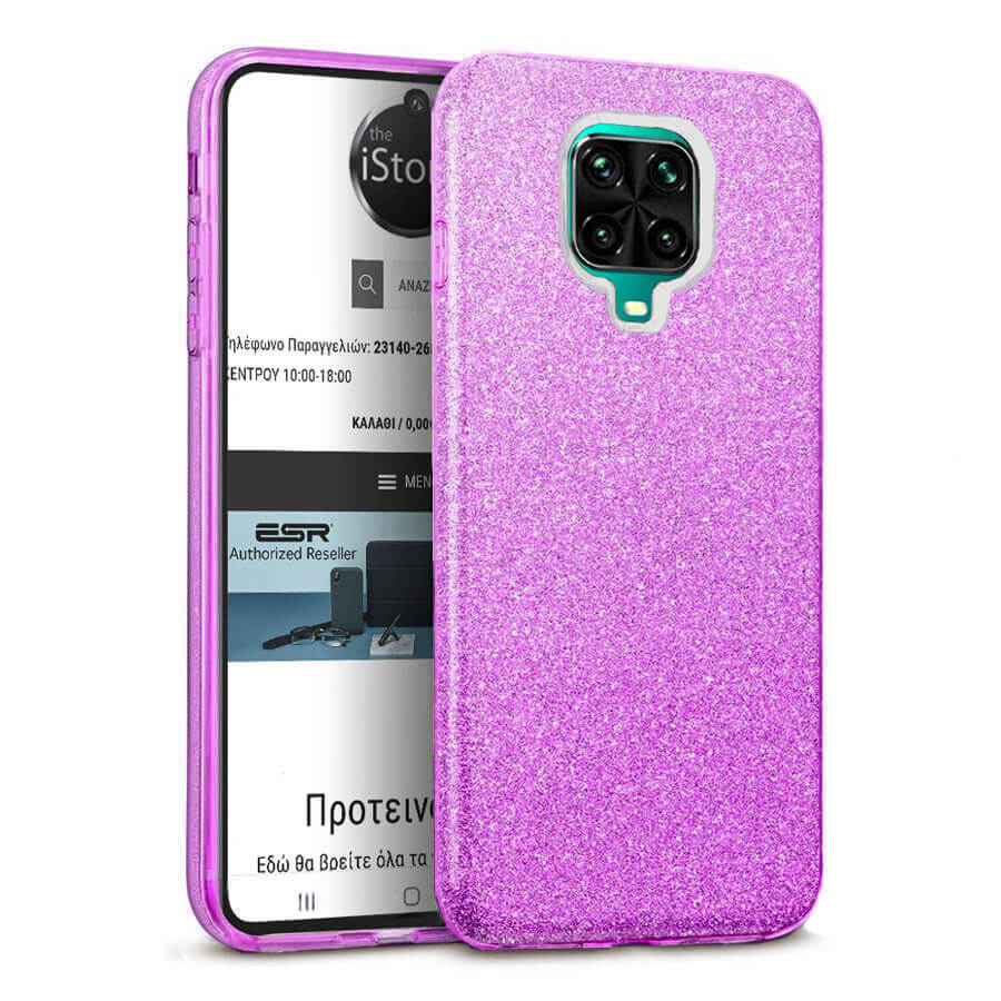 Hybrid Strass Violet Case Xiaomi Redmi Note 9s / 9 Pro / 9 Pro Max