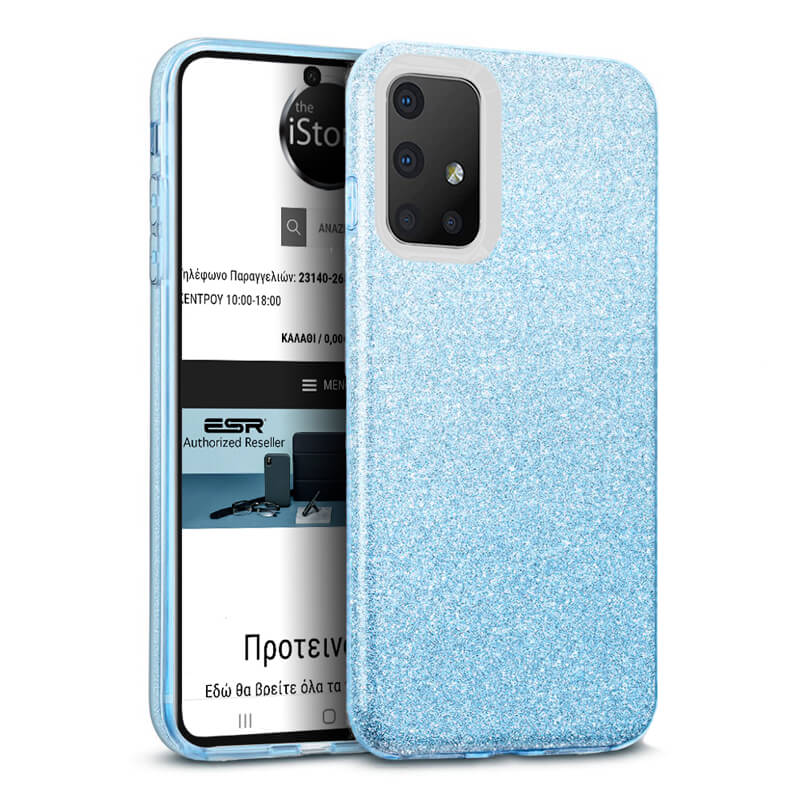 Hybrid Strass Blue Case Samsung Galaxy A02s