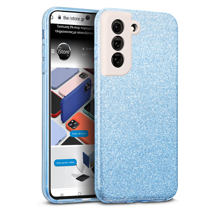 Hybrid Strass Blue Case Samsung Galaxy S21 FE 5G