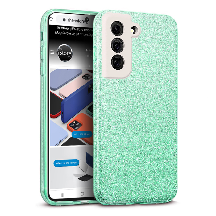 Hybrid Strass Green Case Samsung Galaxy S21 FE 5G