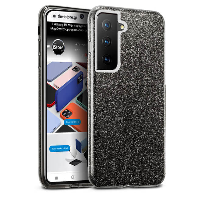 Hybrid Strass Black Case Samsung Galaxy S21 FE 5G