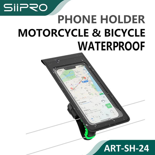 Siipro Motorcycle & Bicycle Waterproof 360 Phone Holder (SH-24)