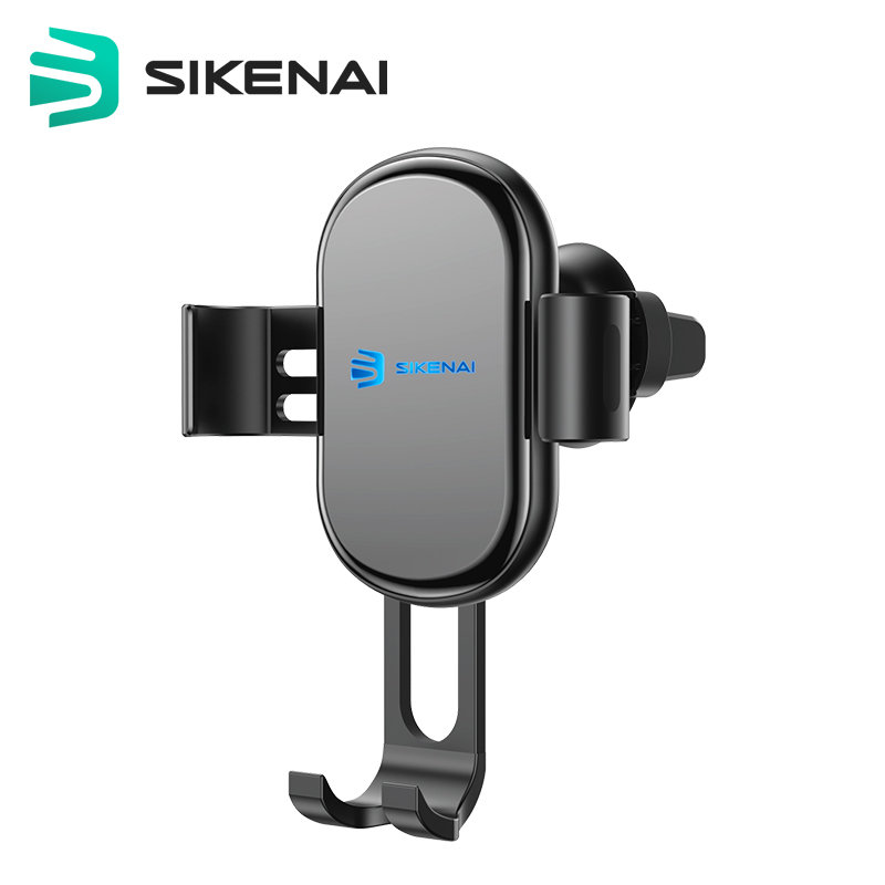 Sikenai Wireless Charging Gravity Car Holder Black (XO-15)