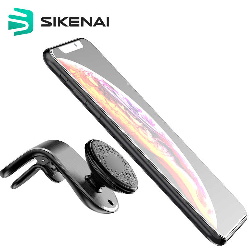 Sikenai Rotary Magnetic Car Clip Black (XO-32)