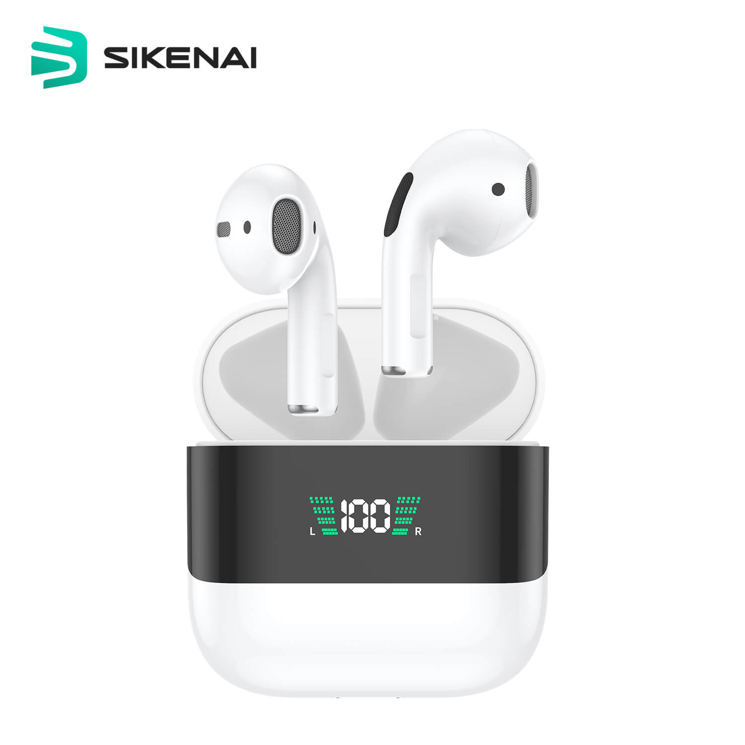 Sikenai TWS Wireless Bluetooth Headset LED White (Τ800)