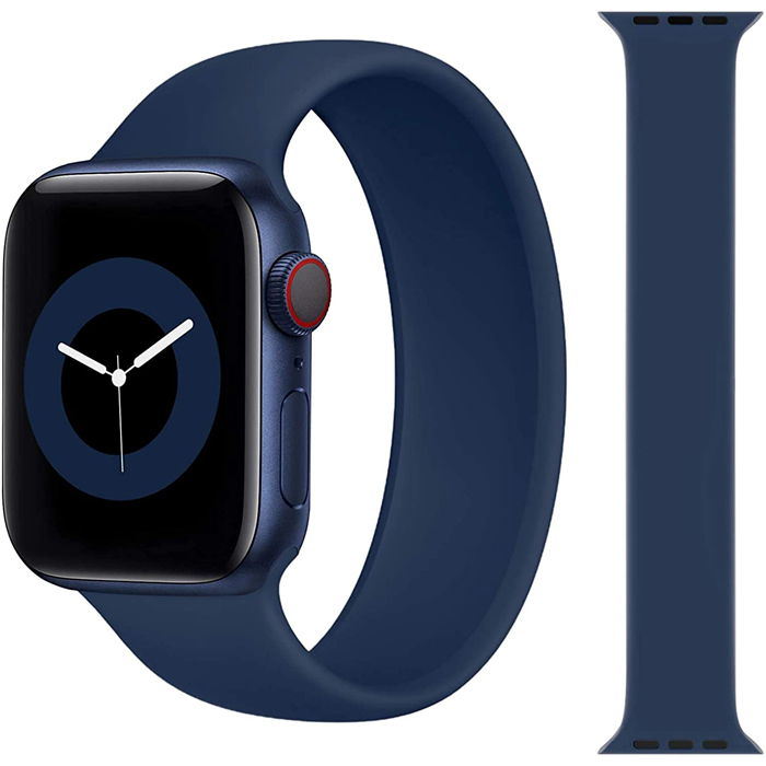 Stoband Hera Solo Loop Series Silicone Midnight Blue Λουράκι Apple Watch 42/44/45/49mm (Size: M)