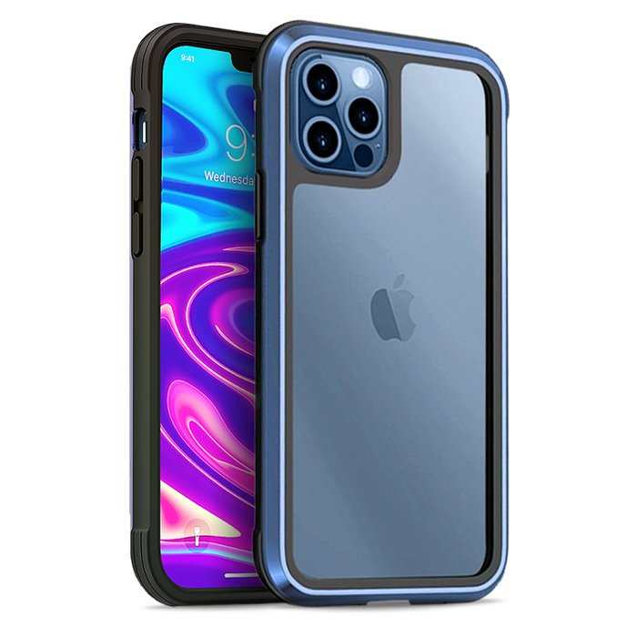 WiWU iPhone 12 Pro Max Armor Defense Clear Blue