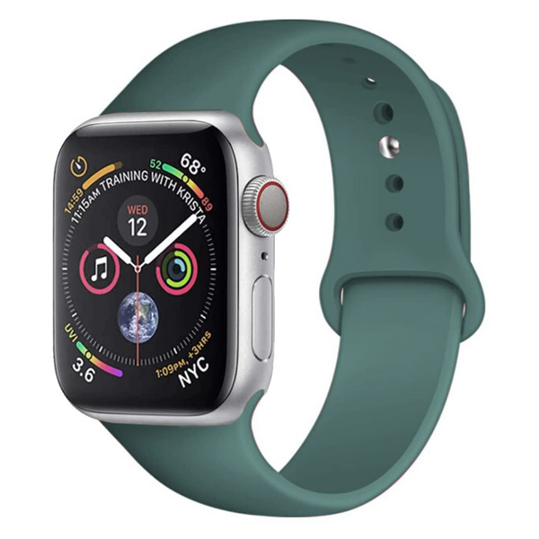 WiWU Elastic Rubber Silicone Pine Needle Green Λουράκι Apple Watch 38/40/41mm