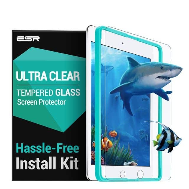 ESR Premium Quality Tempered Glass iPad Mini 1/2/3 (With Easy Installation Frame)