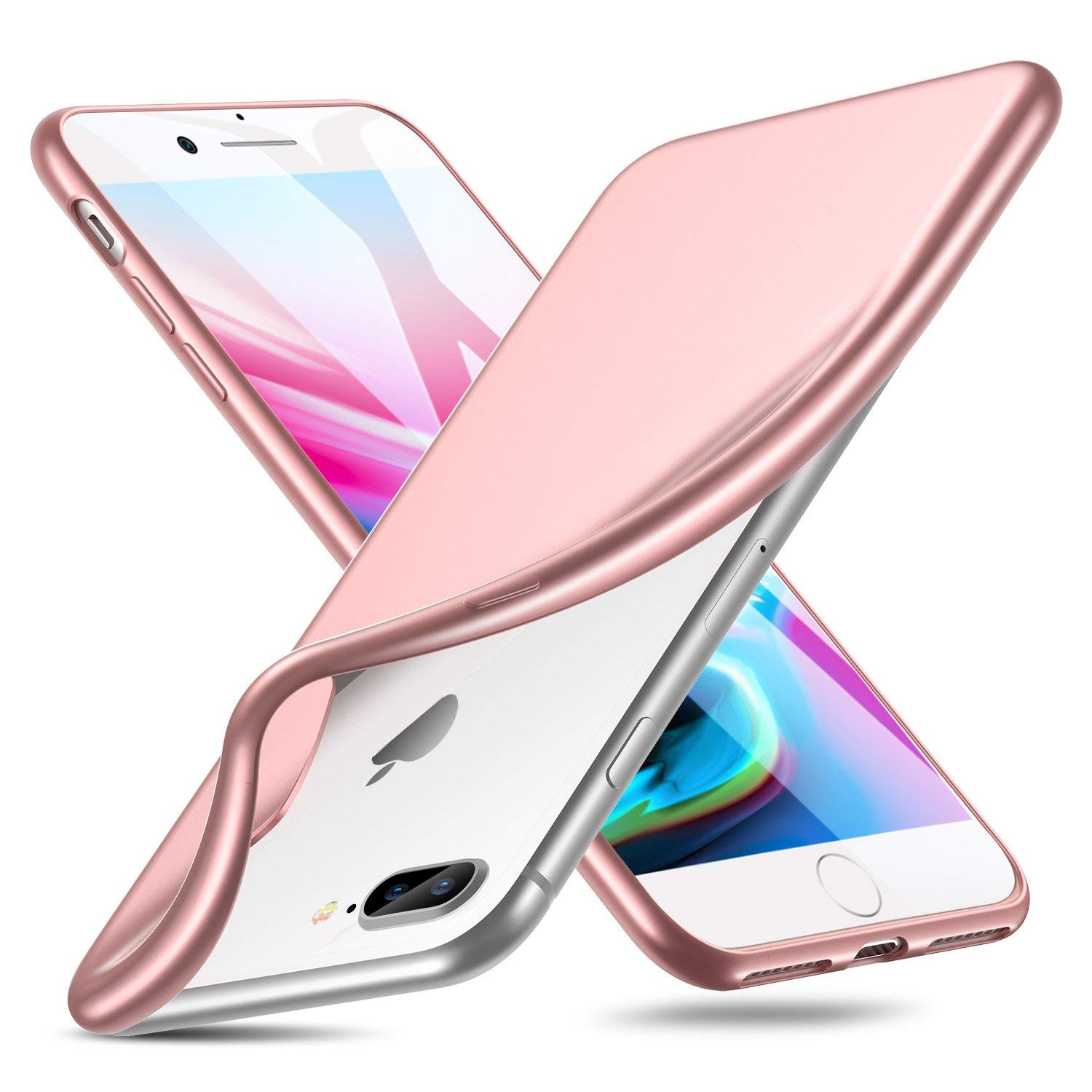 ESR iPhone 7 Plus/8 Plus Slim Fit Matte Case Rose Gold (X001H8L5F9)