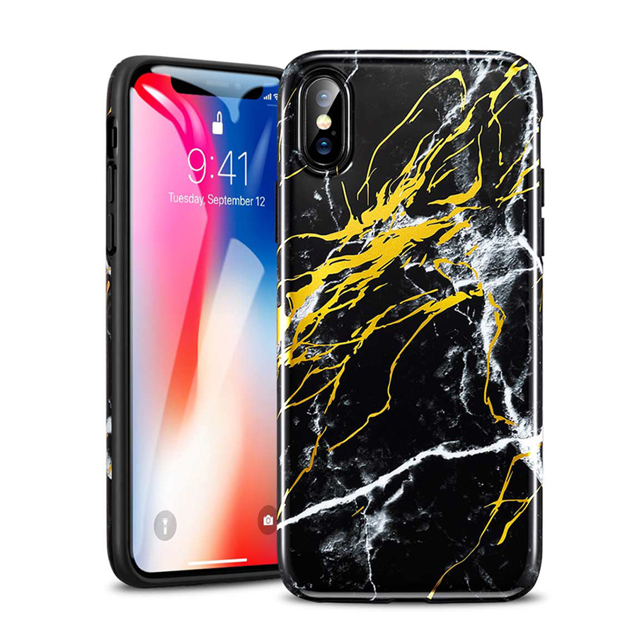 ESR iPhone X/Xs Soft Marble Black Gold (X001Q4DP11)