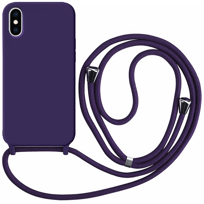 Θήκη Orso Cloud Κορδόνι Elderberry iPhone X/Xs