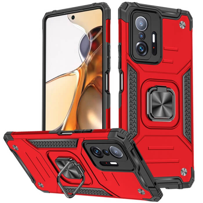 Armor Ringstand Case Red Xiaomi 11T / 11T Pro