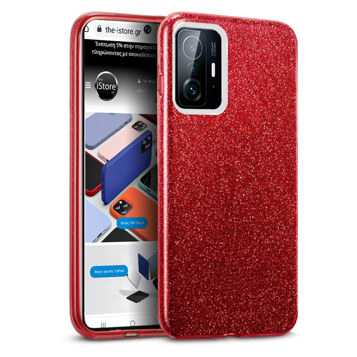 Hybrid Strass Red Case Xiaomi 11T / 11T Pro