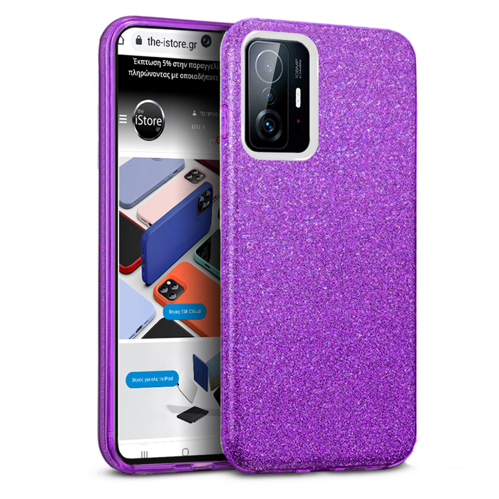 Hybrid Strass Violet Case Xiaomi 11T / 11T Pro