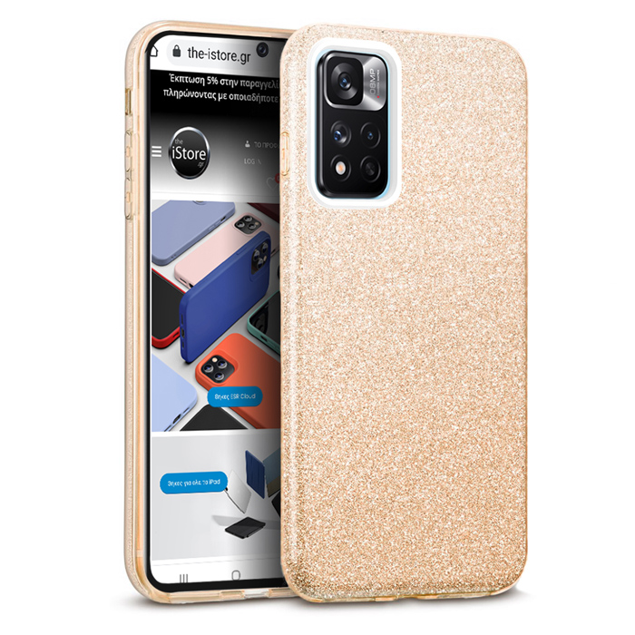 Hybrid Strass Gold Case Xiaomi Redmi Note 11s 5G