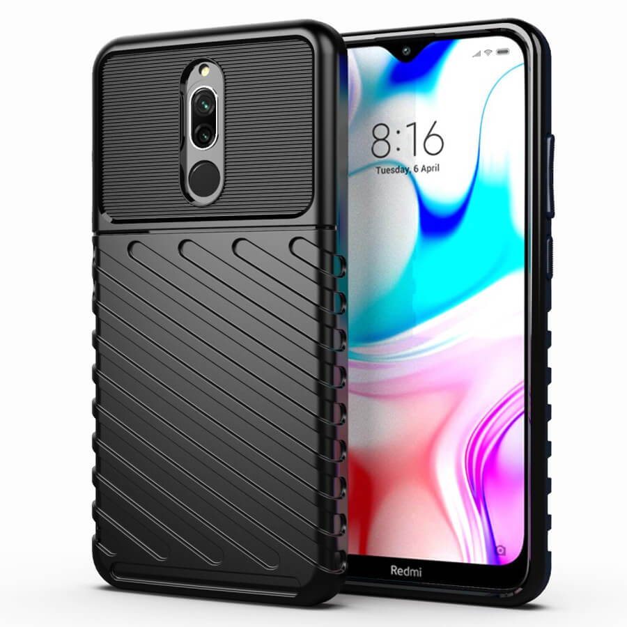 Tactical Carbon Case Black Xiaomi Redmi 8/8A