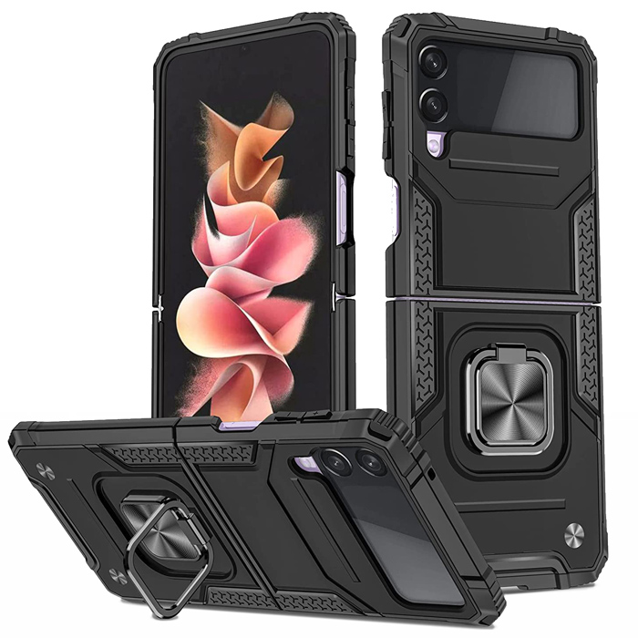 Armor Ringstand Case Black Samsung Galaxy Z Flip3 5G