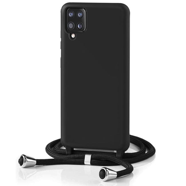 Θήκη Orso Soft TPU Κορδόνι Black Samsung Galaxy A12/M12