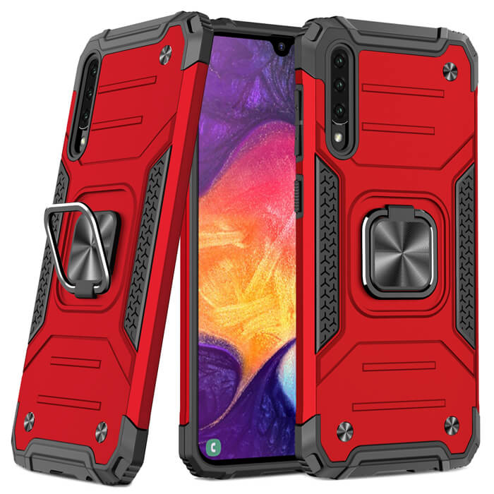 Armor Ringstand Case Red Samsung Galaxy A30s/A50/A50s