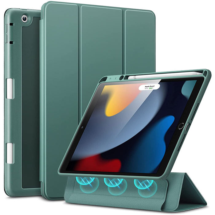 ESR Rebound Hybrid Pro Pencil Holder Frosted Green iPad 10.2 2019/2020/2021