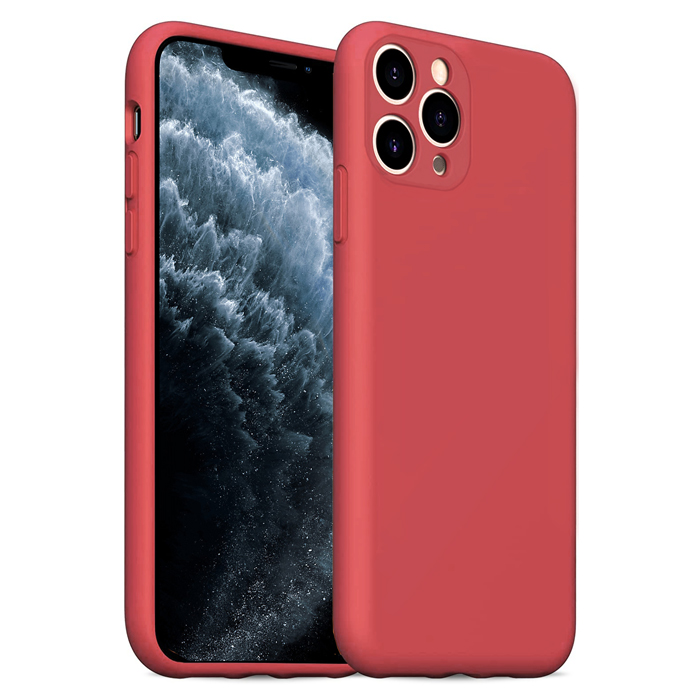 Rubber Silk Case Tomato Red iPhone 11 Pro Max