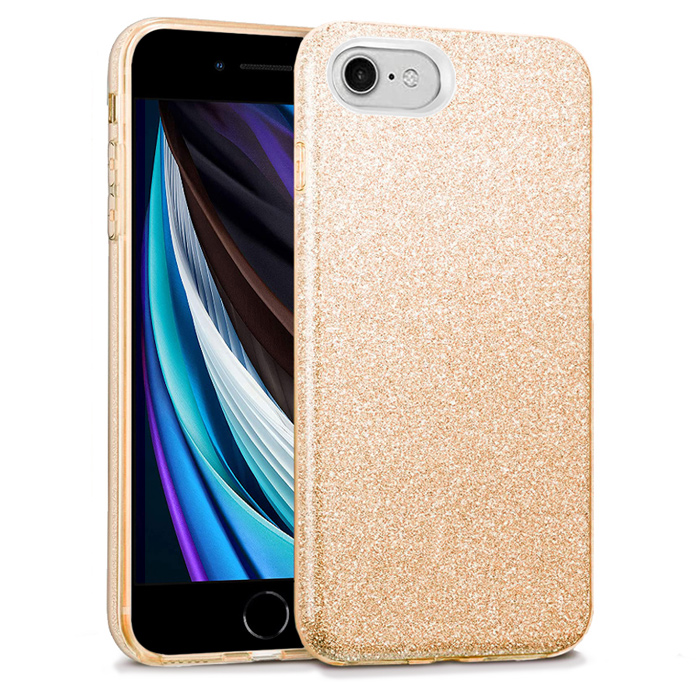 Hybrid Strass Gold Case iPhone 7/8/SE 2020