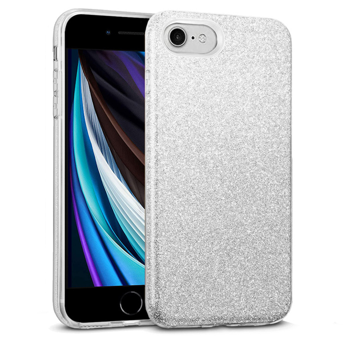 Hybrid Strass Silver Case iPhone 7/8/SE 2020