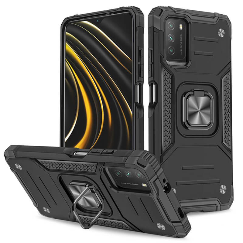 Armor Ringstand Case Black Xiaomi Redmi 9T