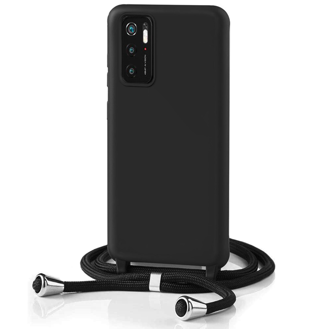 Θήκη Orso Soft TPU Κορδόνι Black Xiaomi Poco M3 Pro 5G