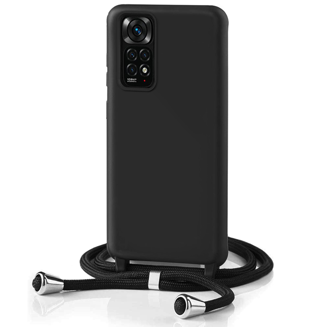 Θήκη Orso Soft TPU Κορδόνι Black Xiaomi Redmi Note 11 Pro 4G/5G