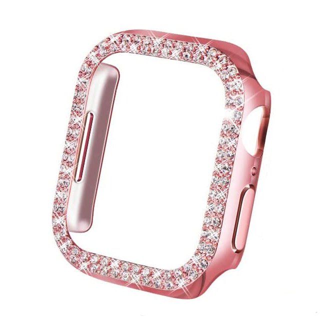 Θήκη Hard Diamonds Pink Apple Watch 45mm