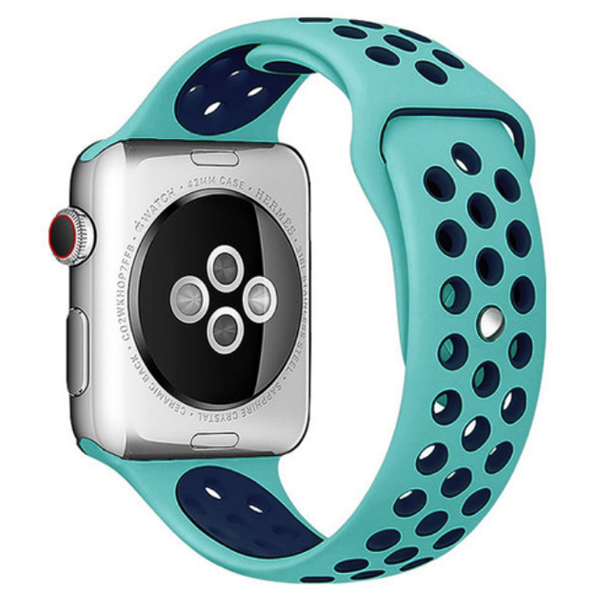 Orso Tiffany/Blue Sport Silicone Λουράκι Apple Watch 42/44/45/49mm