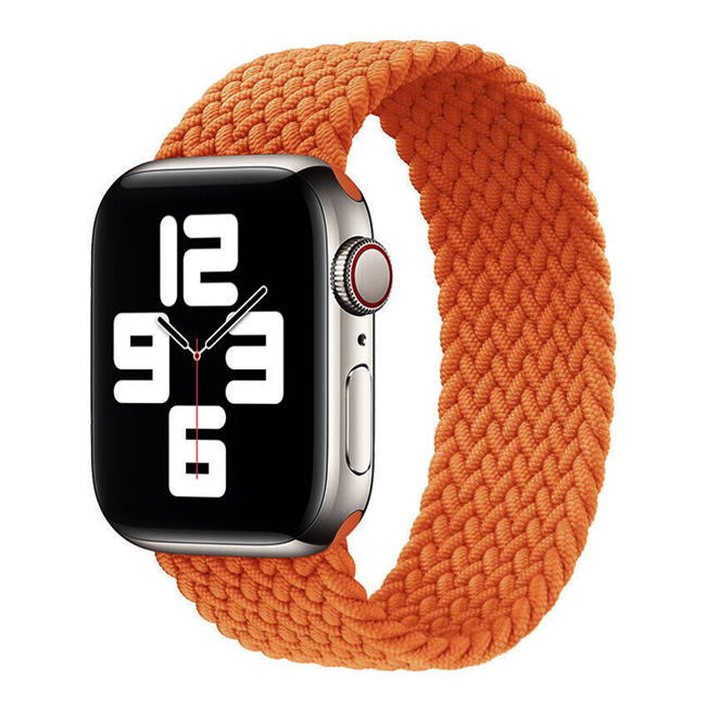 Hera Braided Orange Λουράκι για Apple Watch 42/44/45/49mm (Size: L)