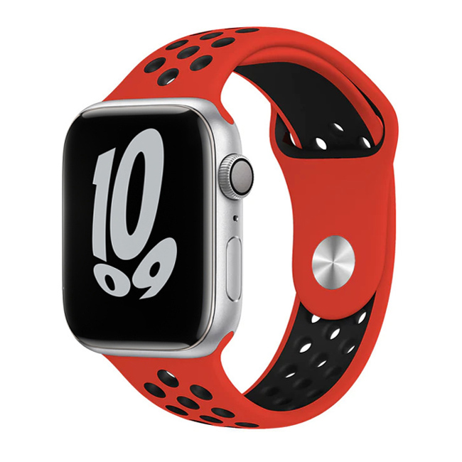 Orso Red/Black Sport Silicone Λουράκι Apple Watch 42/44/45/49mm