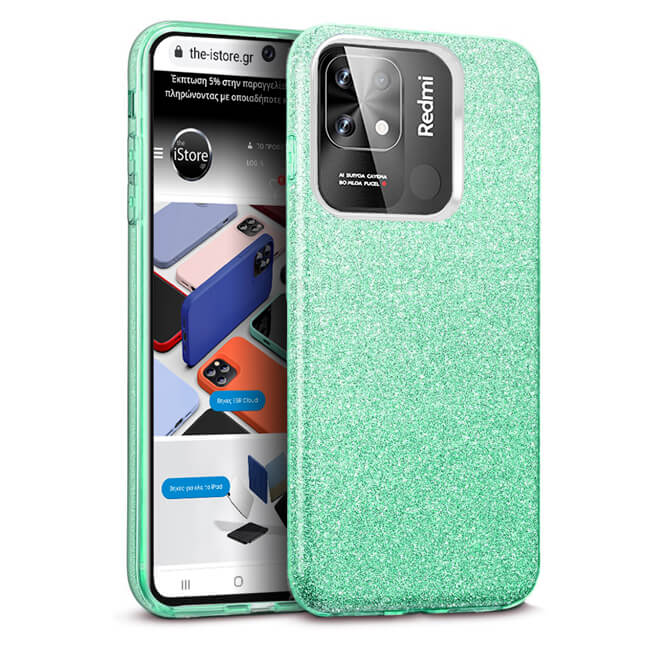 Hybrid Strass Green Case Xiaomi Redmi 10C