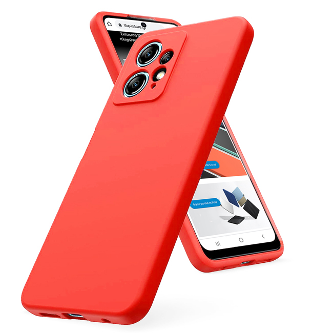 Θήκη Rubber Silk Orange Xiaomi Redmi Note 12 4G