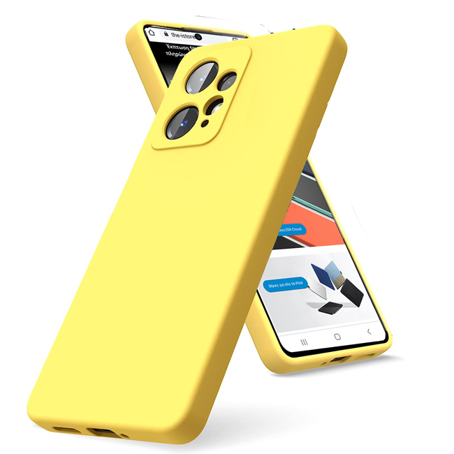 Θήκη Rubber Silk Yellow Xiaomi Redmi Note 12 4G